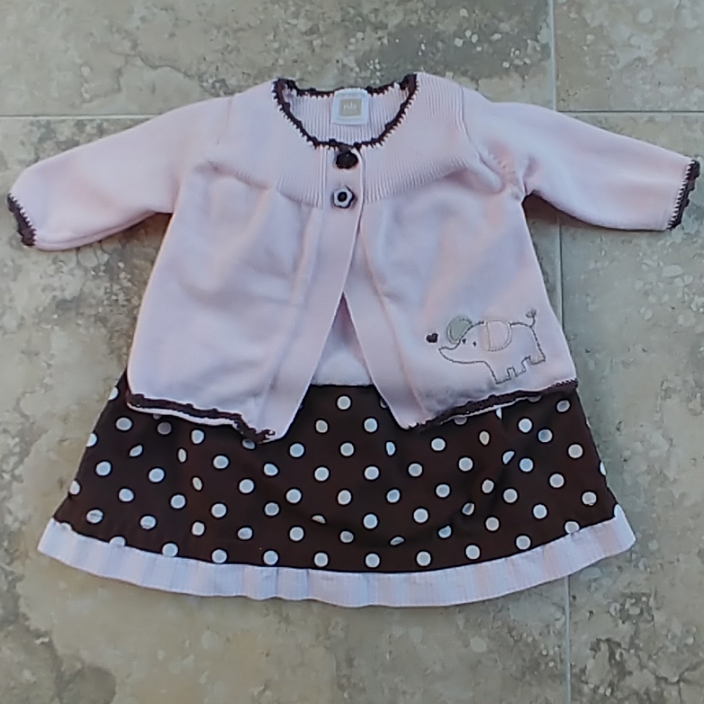 Carter's newborn dress and cardigan